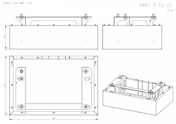 ROMOTOP Variant RN 03 + moduł dolny i górny 38 cm