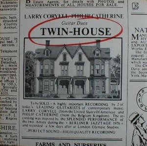 Larry Coryell - Philip Catherine - Twin-House (LP)