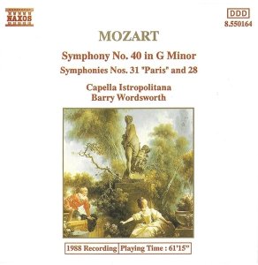 Mozart, Capella Istropolitana, Barry Wordsworth - Symphony No.40 In G Minor / Symphony No.31 In D Major Paris / Symphony No.28 In C Major (CD)
