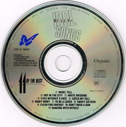 Billy Idol - Idol Songs - 11 Of The Best (CD)