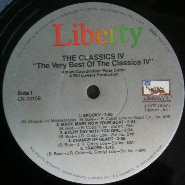The Classics IV - The Very Best Of The Classics IV (LP)