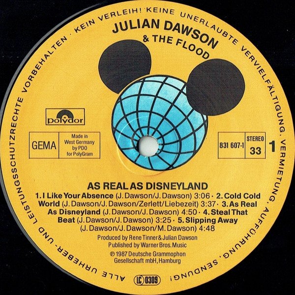 Julian Dawson And The Flood - As Real As Disneyland (LP)