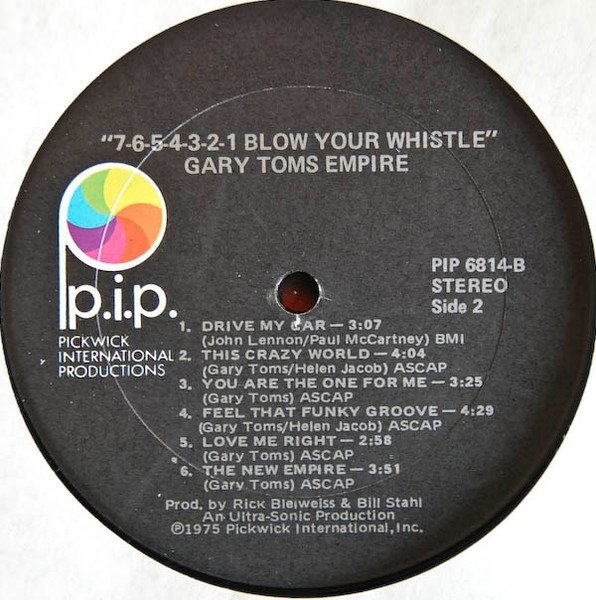 Gary Toms Empire - 7-6-5-4-3-2-1 Blow Your Whistle (LP)