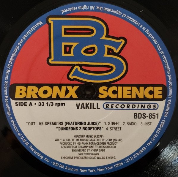 Vakill - Out The Speakers (12'')