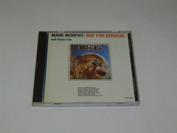 Mark Murphy With Richie Cole - Bop For Kerouac (CD)