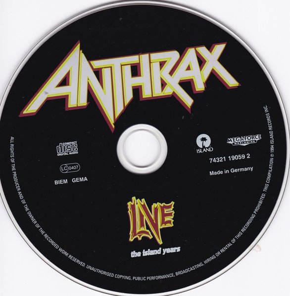 Anthrax - Live - The Island Years (CD)
