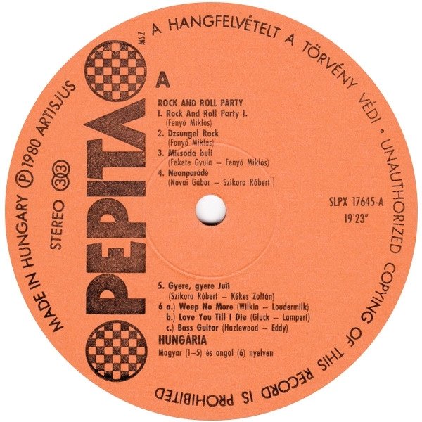 Hungaria - Rock 'N Roll Party (LP)