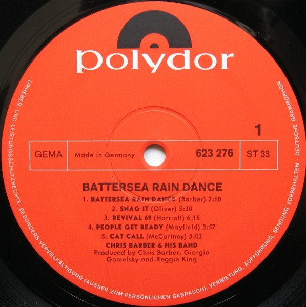 Chris Barber &amp; His Band - Battersea Rain Dance (LP)