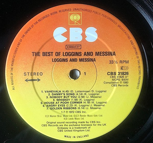 Loggins And Messina - The Best Of Loggins And Messina (LP)