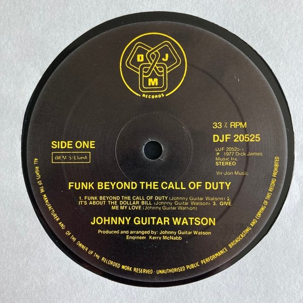 Johnny Guitar Watson - Funk Beyond The Call Of Duty (LP)
