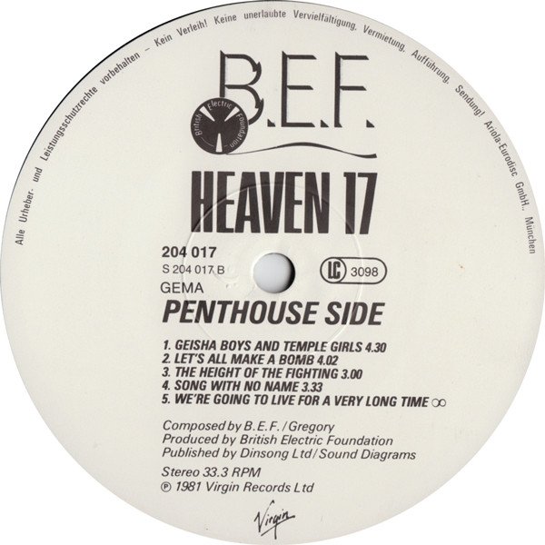 Heaven 17 - Penthouse And Pavement (LP)