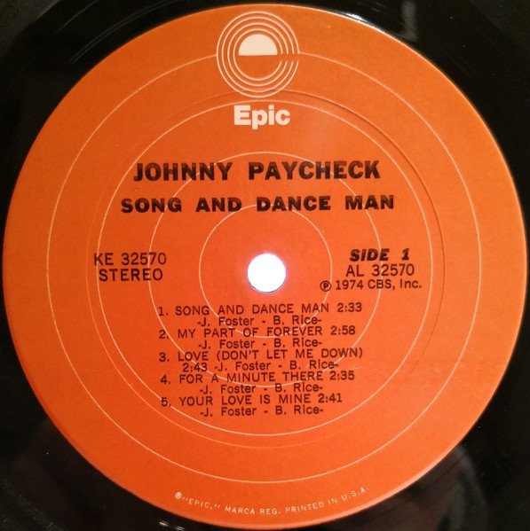 Johnny Paycheck - Song &amp; Dance Man (LP)