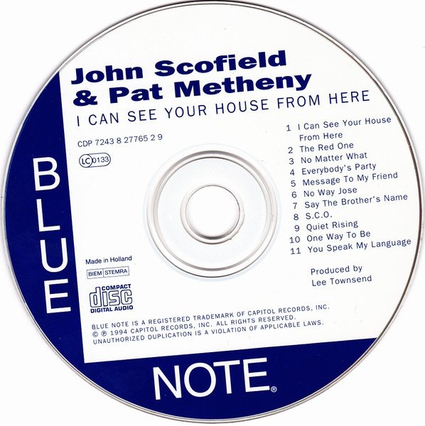 John Scofield &amp; Pat Metheny - I Can See Your House From Here (CD)