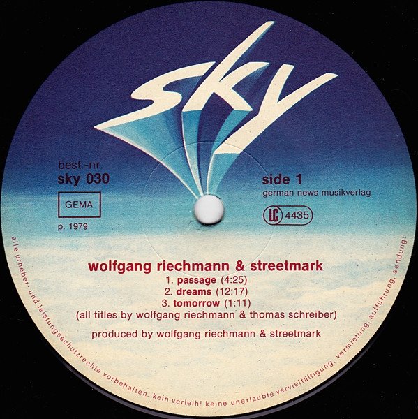 Wolfgang Riechmann &amp; Streetmark - Wolfgang Riechmann &amp; Streetmark (LP)