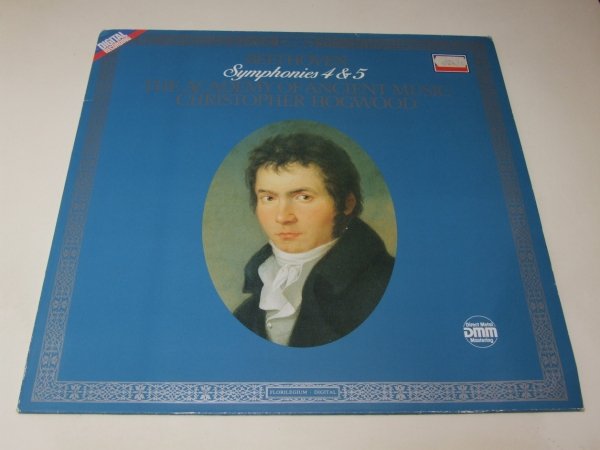 Beethoven - The Academy Of Ancient Music / Christopher Hogwood + Symphonies 4 &amp; 5 (LP)