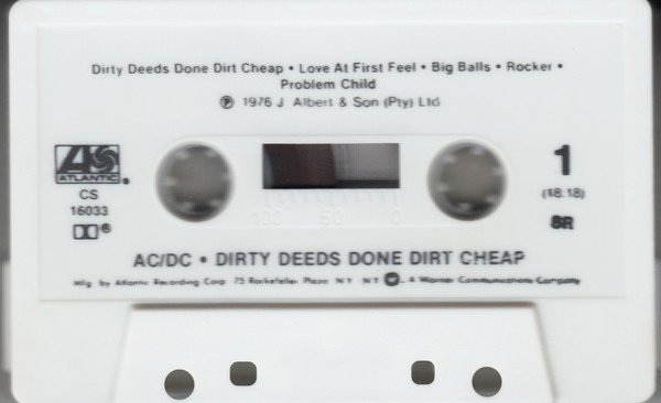 AC/DC - Dirty Deeds Done Dirt Cheap (MC)