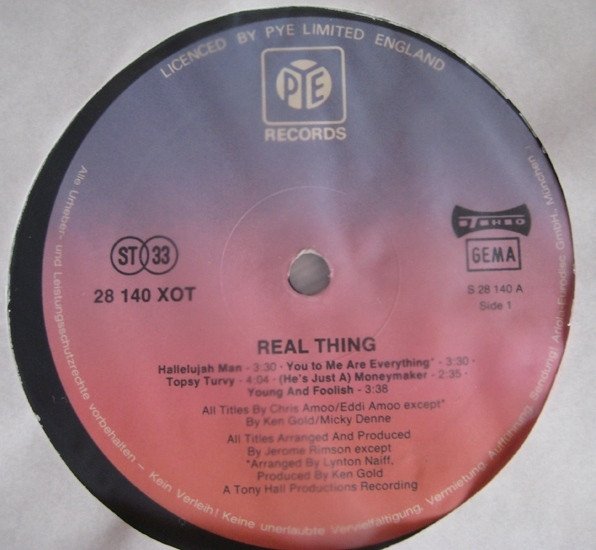 The Real Thing - Real Thing (LP)