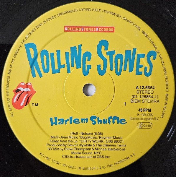 The Rolling Stones - Harlem Shuffle (12'')