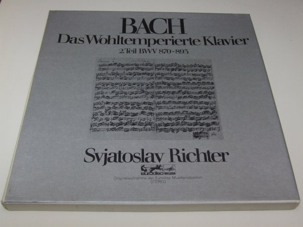 Bach, Svjatoslav Richter - Das Wohltemperierte Klavier (2. Teil BWV 870-893) (3LP)