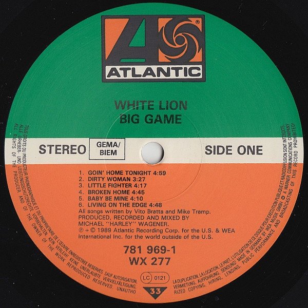 White Lion - Big Game (LP)