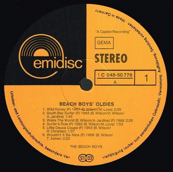 Beach Boys - Beach Boys' Oldies (LP)