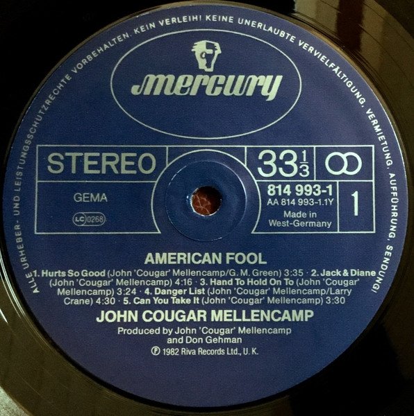 John Cougar Mellencamp - American Fool (LP)
