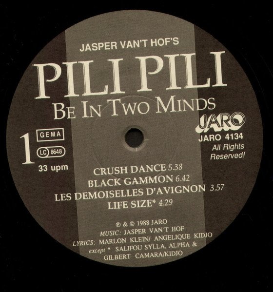Pili Pili - Be In Two Minds (LP)