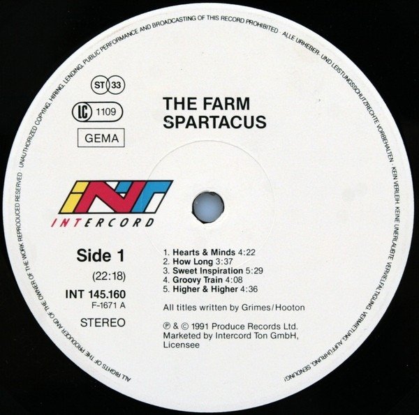 The Farm - Spartacus (LP)