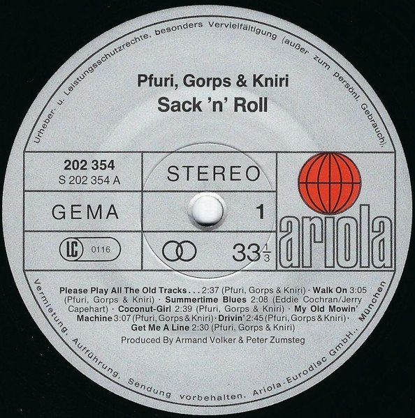 Pfuri, Gorps &amp; Kniri - Sack 'N' Roll (LP)