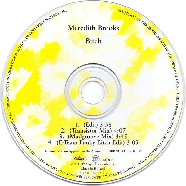 Meredith Brooks - Bitch (Maxi-CD)