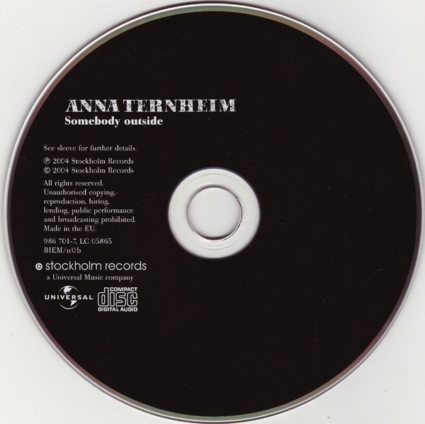 Anna Ternheim - Somebody Outside (CD)