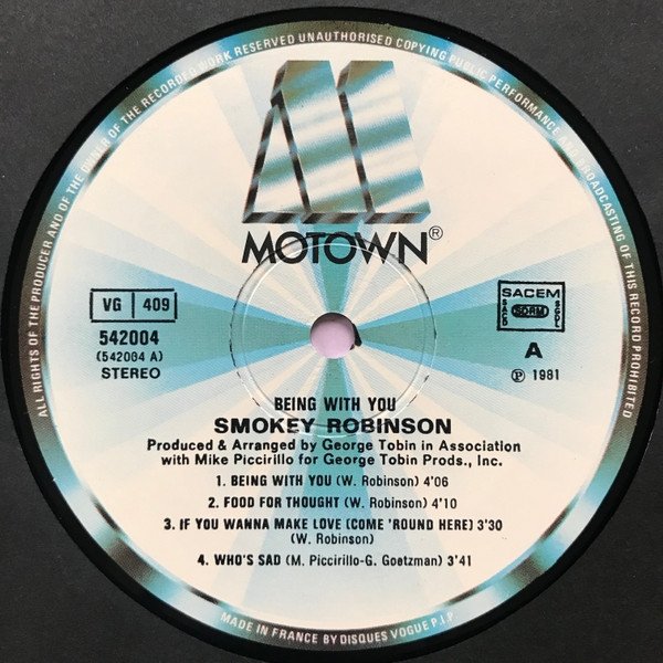 Smokey Robinson - Being With You (LP)