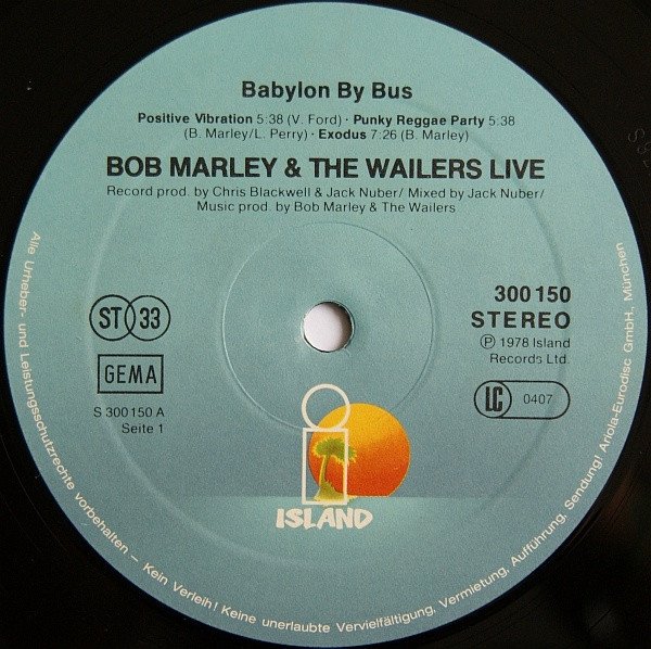 Bob Marley &amp; The Wailers - Babylon By Bus (2LP)