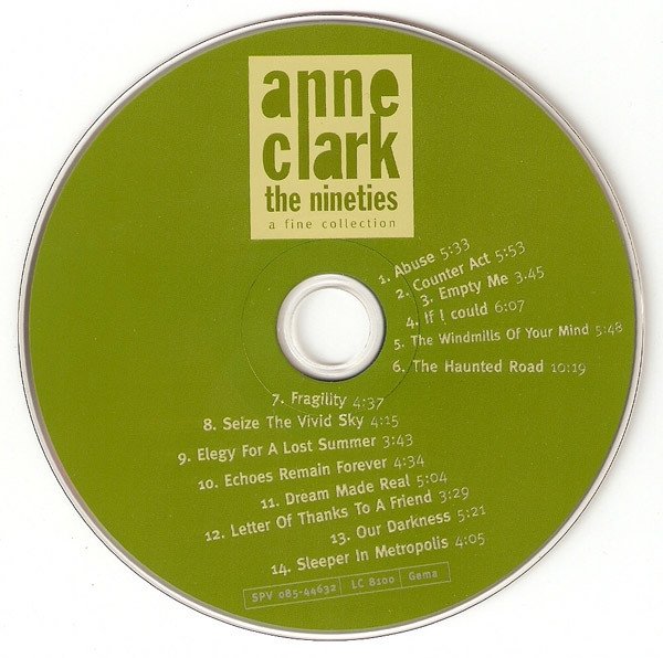 Anne Clark - The Nineties A Fine Collection (CD)
