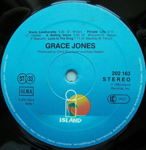 Grace Jones - Warm Leatherette (LP)