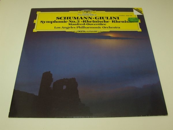 Schumann, Giulini, Los Angeles Philharmonic Orchestra - Symphonie No. 3 »Rheinische« / Manfred-Ouvertüre (LP)