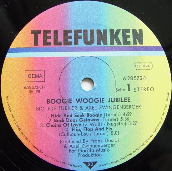 Big Joe Turner, Axel Zwingenberger, Roy Milton - Boogie Woogie Jubilee (2LP)