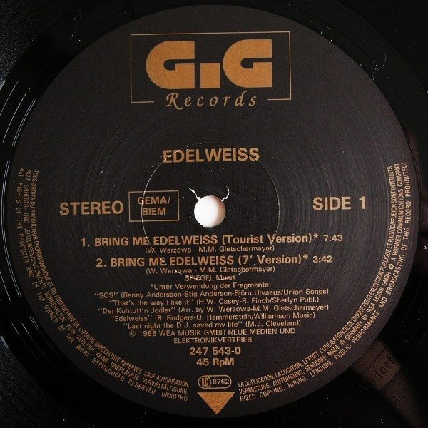 Edelweiss - Bring Me Edelweiss (12'')