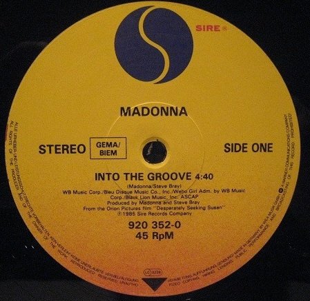 Madonna - Into The Groove (12'')