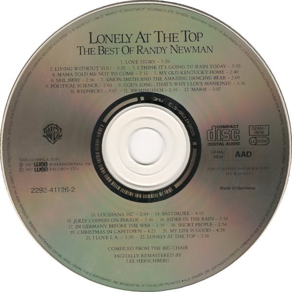 Randy Newman - Lonely At The Top - The Best Of Randy Newman (CD)