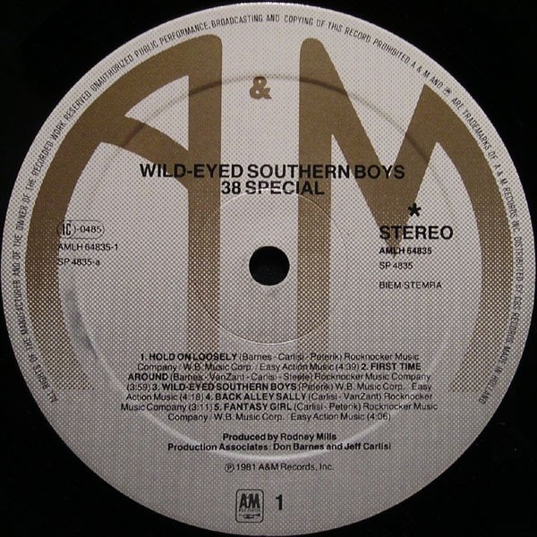 38 Special - Wild-Eyed Southern Boys (LP)