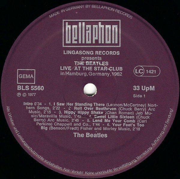 The Beatles - Live! At The Star-Club In Hamburg, Germany; 1962 (2LP)
