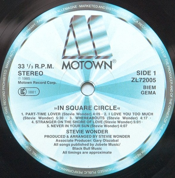Stevie Wonder - In Square Circle (LP)