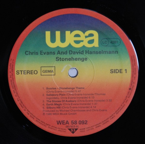 Chris Evans And David Hanselmann - Stonehenge (LP)