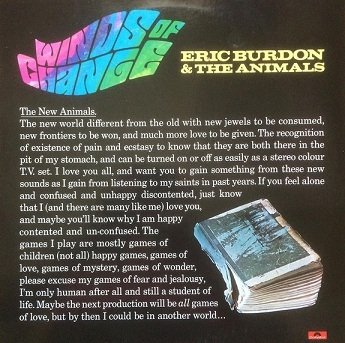 Eric Burdon &amp; The Animals - Winds Of Change (LP)