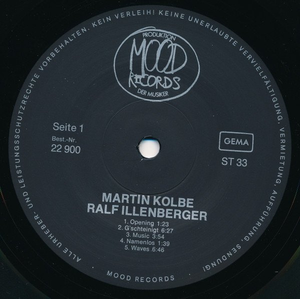 Martin Kolbe + Ralf Illenberger - Waves (LP)