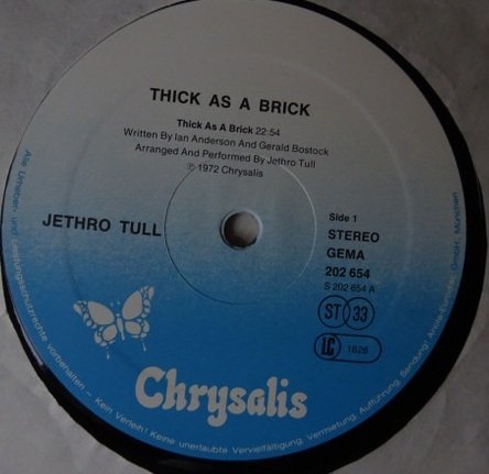 Jethro Tull - Thick As A Brick (LP)