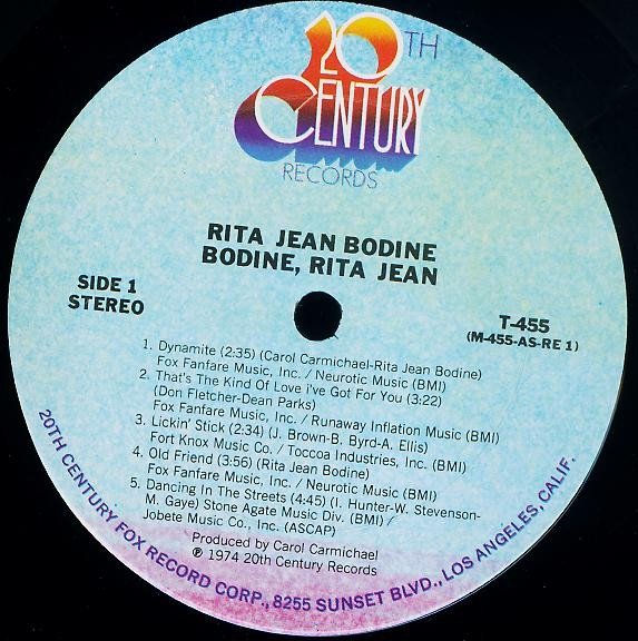 Rita Jean Bodine  - Bodine, Rita Jean (LP)