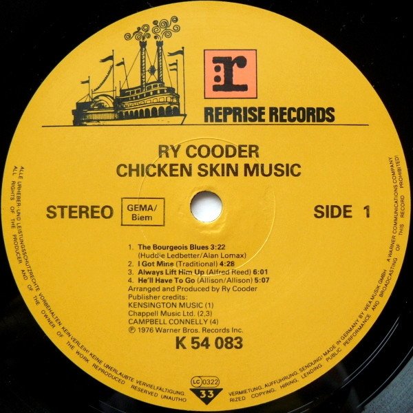 Ry Cooder - Chicken Skin Music (LP)