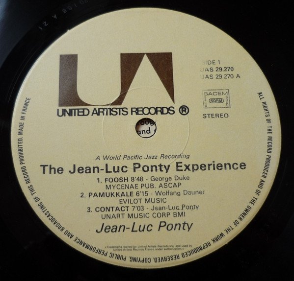 Jean-Luc Ponty With George Duke Trio - Live In Los Angeles (LP)